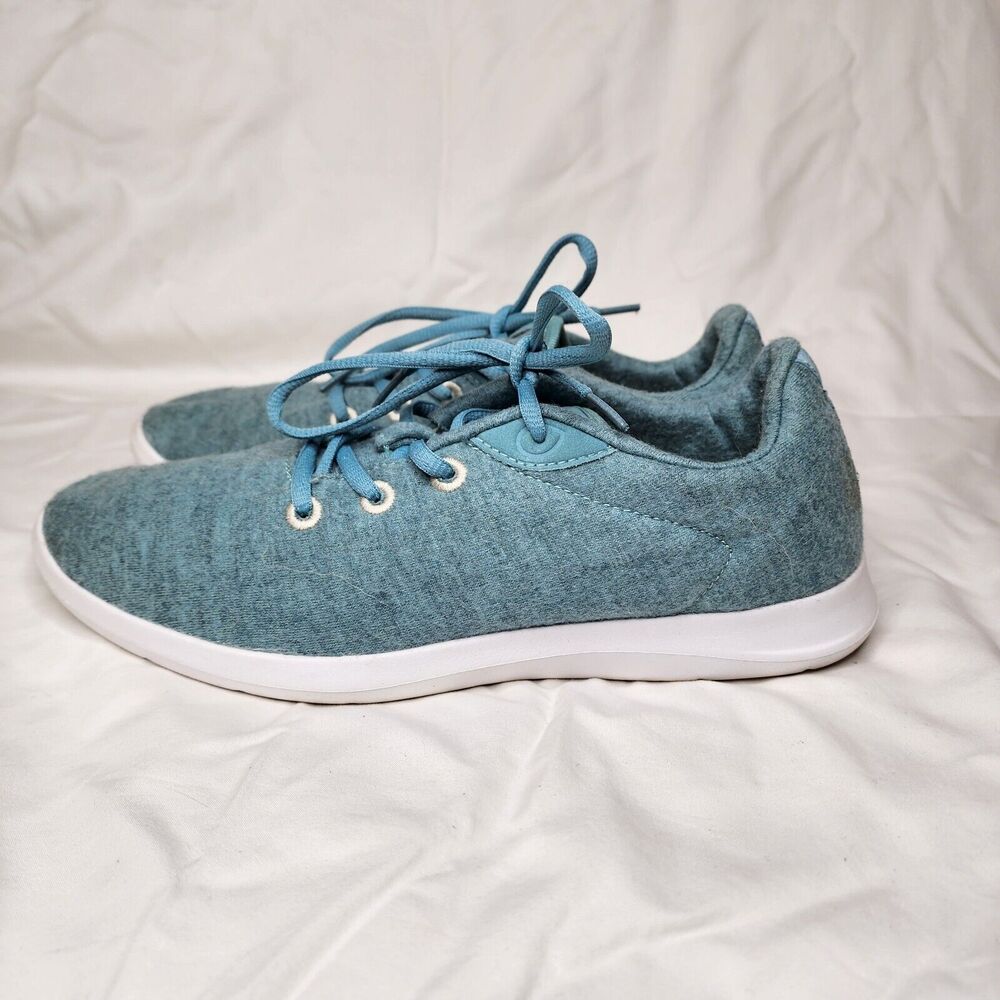 Merinos Women's Lace Up Wool Runners 11 Mist Green
